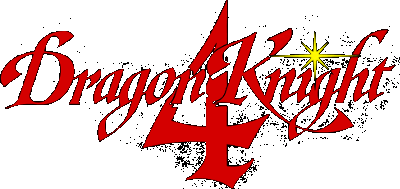 Dragon Knight 4 logo for Super Famicom